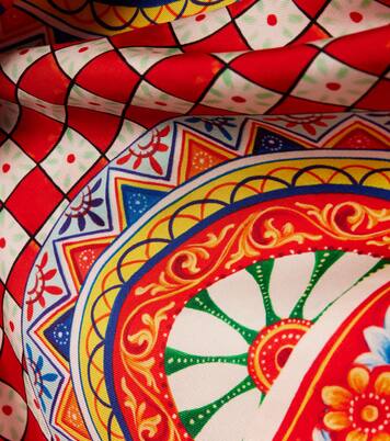 Bedrucktes Tuch Taormina aus Seiden-Twill | Dolce&Gabbana