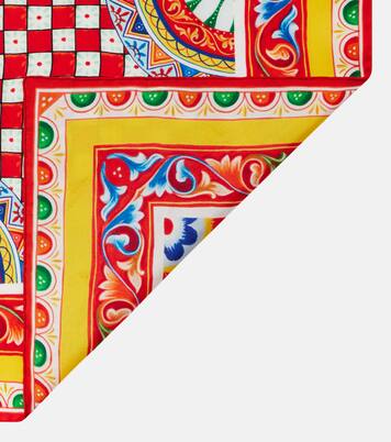 Bedrucktes Tuch Taormina aus Seiden-Twill | Dolce&Gabbana