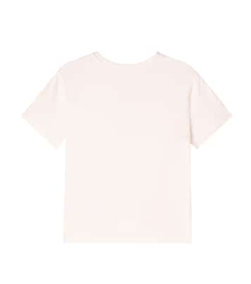 T-shirt DG in cotone con paillettes | Dolce&Gabbana Kids