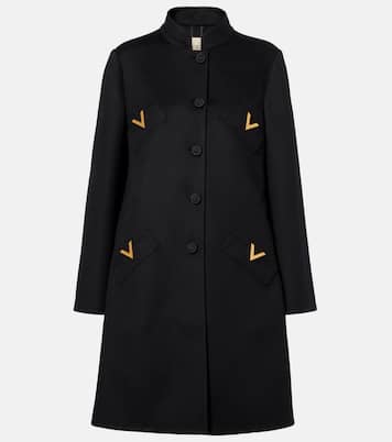 VGold wool and cashmere coat | Valentino