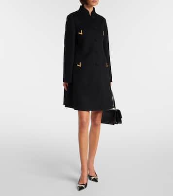 VGold wool and cashmere coat | Valentino