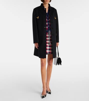 VGold wool and cashmere coat | Valentino