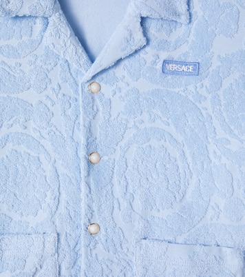 Cotton-blend terry shirt | Versace Kids