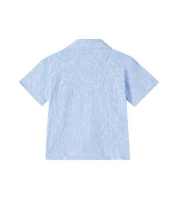 Cotton-blend terry shirt | Versace Kids
