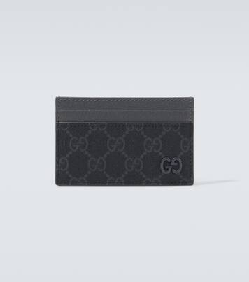 Portacarte in canvas GG e pelle | Gucci
