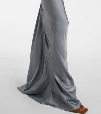 Maxirock Coda aus Satin | Rick Owens