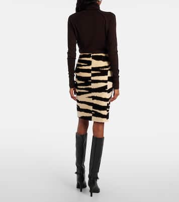 Bedruckter Bleistiftrock aus Baumwolle | Nina Ricci