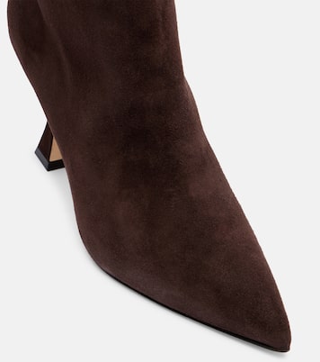 Stiefel Miralonepla 90 aus Veloursleder | Manolo Blahnik