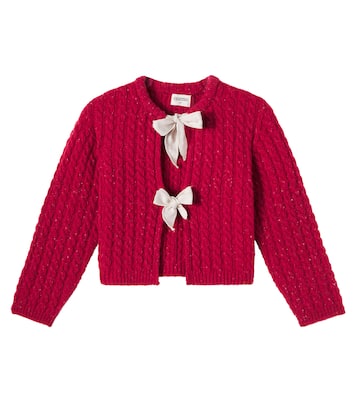 Martinique cable-knit wool-blend cardigan | Cozmo