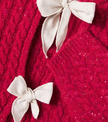 Martinique cable-knit wool-blend cardigan | Cozmo