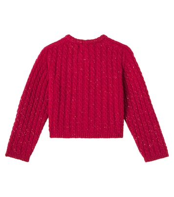 Martinique cable-knit wool-blend cardigan | Cozmo