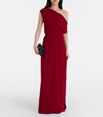 Rosina one-shoulder crêpe gown | Proenza Schouler