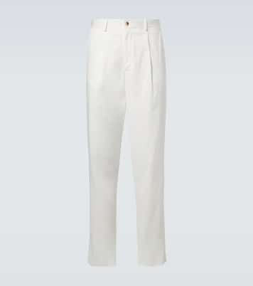Pantaloni regular in misto cotone | Giorgio Armani