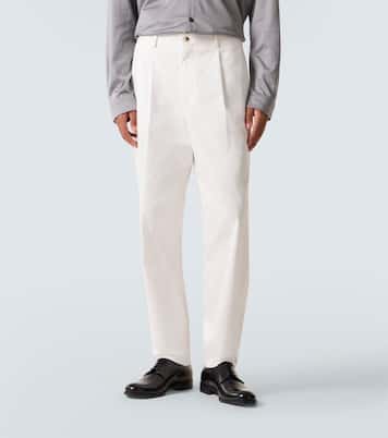 Pantaloni regular in misto cotone | Giorgio Armani