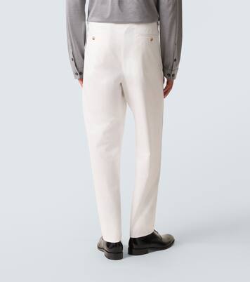 Pantaloni regular in misto cotone | Giorgio Armani