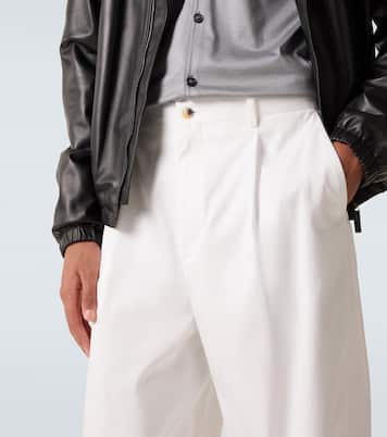 Pantaloni regular in misto cotone | Giorgio Armani