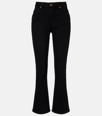 Vivian high-rise cropped flared jeans | Khaite