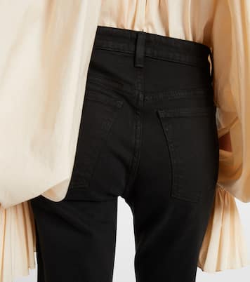 Vivian high-rise cropped flared jeans | Khaite