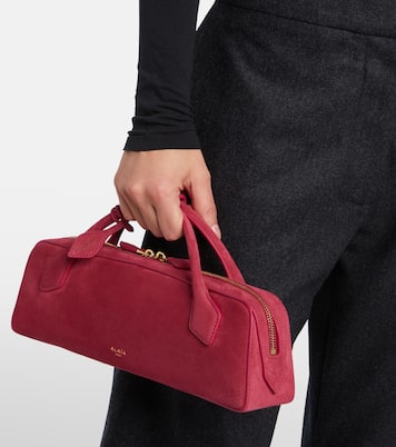 Pochette Le Teckel Small en daim | Alaïa