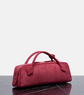 Pochette Le Teckel Small en daim | Alaïa