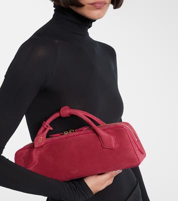 Pochette Le Teckel Small en daim | Alaïa