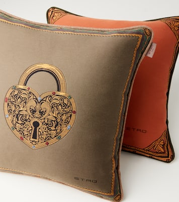 Coussin Herald brodé en coton mélangé | Etro