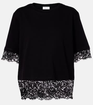 Cotton lace T-shirt | McQueen