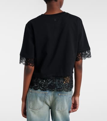 Cotton lace T-shirt | McQueen