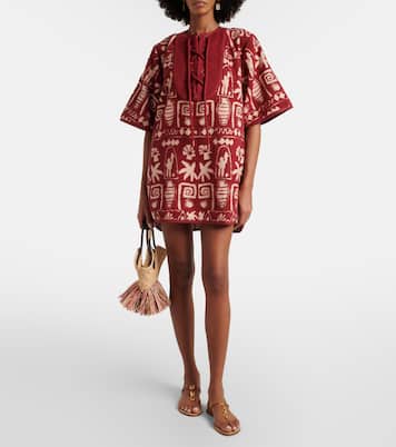 x LRNCE Maya cotton minidress | Alémais