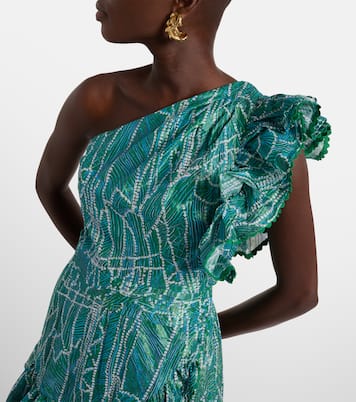 Robe Corinne imprimée en coton mélangé | Poupette St Barth