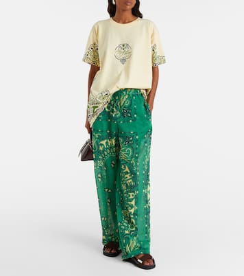 Bandana oversized cotton jersey T-shirt | The Attico