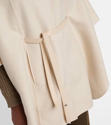 Cape Salzburg en cachemire et cuir | Loro Piana