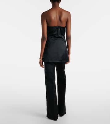 Brickell satin wide-leg pants | The Frankie Shop