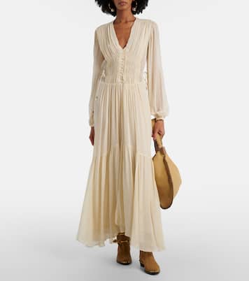 Briane gathered muslin maxi dress | Marant Etoile