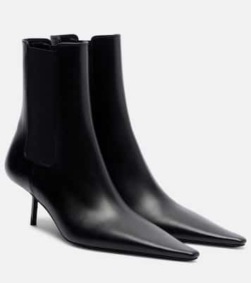 Victoire 55 leather ankle boots | Saint Laurent