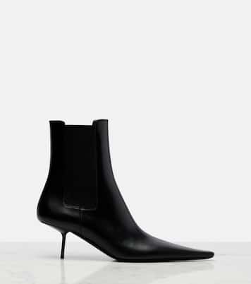 Victoire 55 leather ankle boots | Saint Laurent