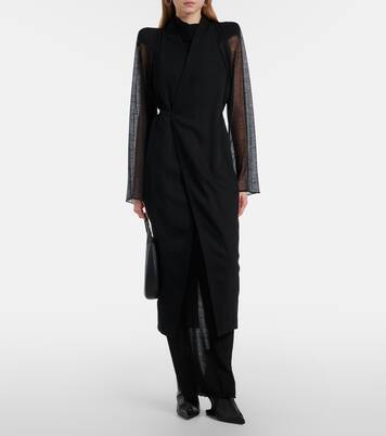Cyclops wool wrap coat | Rick Owens