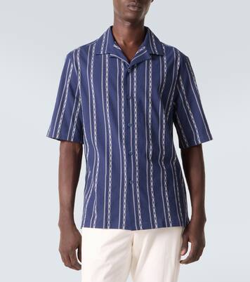 Printed cotton bowling shirt | Brunello Cucinelli