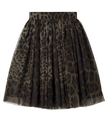 Bedruckter Rock aus Tüll | Dolce&Gabbana Kids
