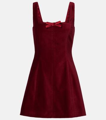 Brooke cotton velvet minidress | Markarian