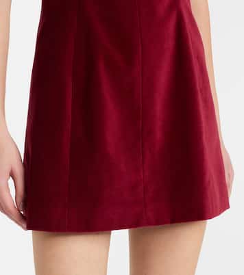 Brooke cotton velvet minidress | Markarian
