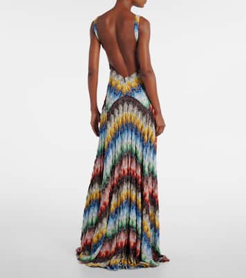Maxikleid aus Häkelstrick | Missoni