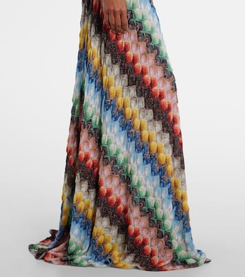 Maxikleid aus Häkelstrick | Missoni