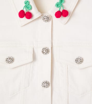 Jeansjacke mit Kristallen | Self-Portrait Kids