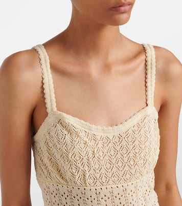 Nadille pointelle scalloped top | Dôen