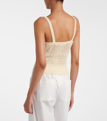 Nadille pointelle scalloped top | Dôen