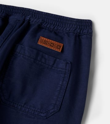 Matcha cotton and linen pants | Bonton