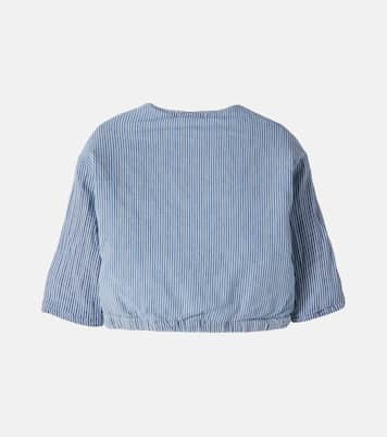 Baby Algaida striped denim jacket | 1 + in the Family