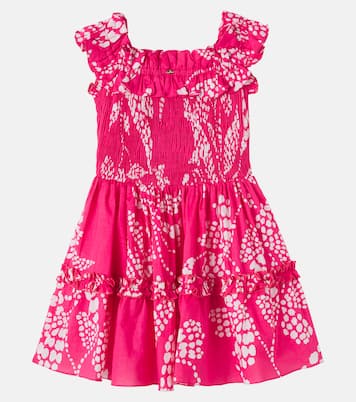 Amber printed ruffled cotton dress | Poupette St Barth Kids
