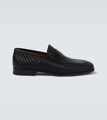 Heracio woven leather penny loafers | Magnanni